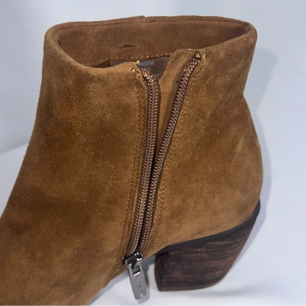 Vince Camuto Grasem Vintage Brown Pointed Toe Western Ankle Boots Women’s US 6.5